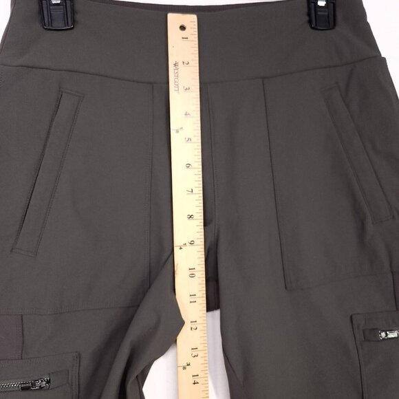 Athleta Pants Women 10 Wander Stash Skinny Pant Cargo Pockets Athletic Fit Green - Picture 7 of 12